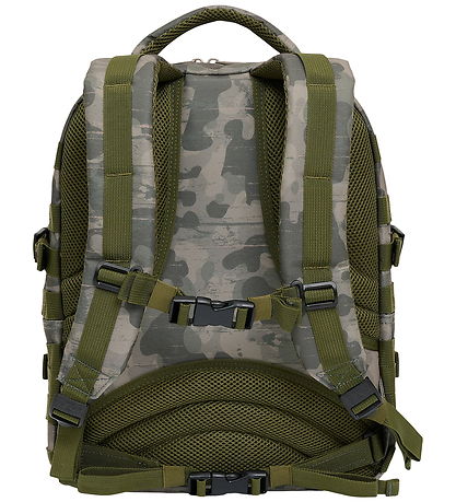 Jeva School Backpack - Strap - Camouflage