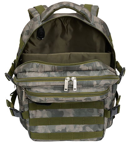 Jeva School Backpack - Strap - Camouflage