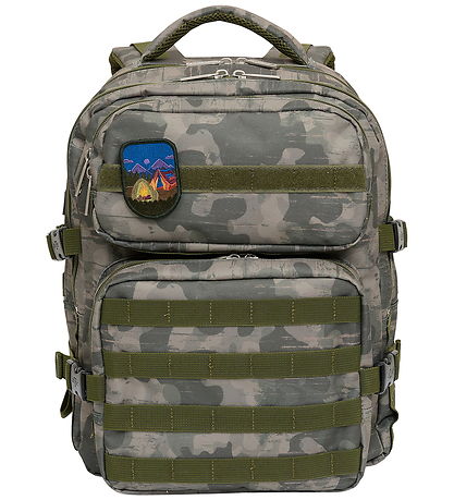 Jeva School Backpack - Strap - Camouflage