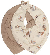 Pippi Babylätzchen - Spitz - 2er-Pack - Mocha Baiser