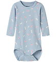Name It Body l/æ - NbfVandora - Subdued Blue/Butterflies