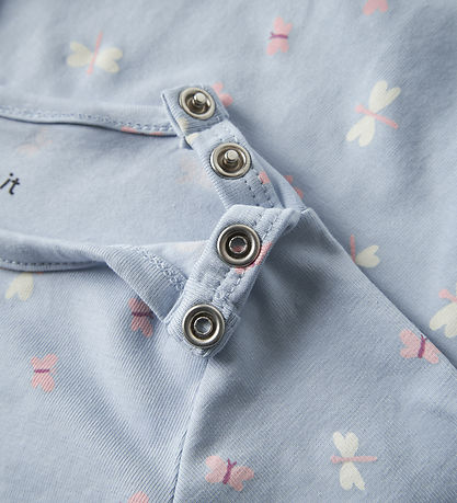 Name It Body l/æ - NbfVandora - Subdued Blue/Butterflies