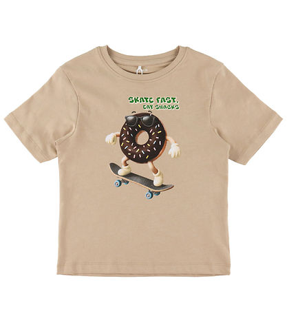 Name It T-shirt - NmmVoto - Sesame m. Print