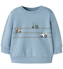 Name It Sweatshirt - NbmVonne - Ashley Blue/Tractors