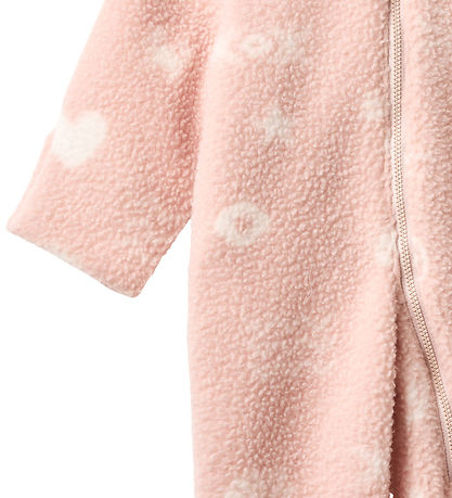 Wheat Fleecedragt - Teddy - Allo - Cameo Rose Jacquard