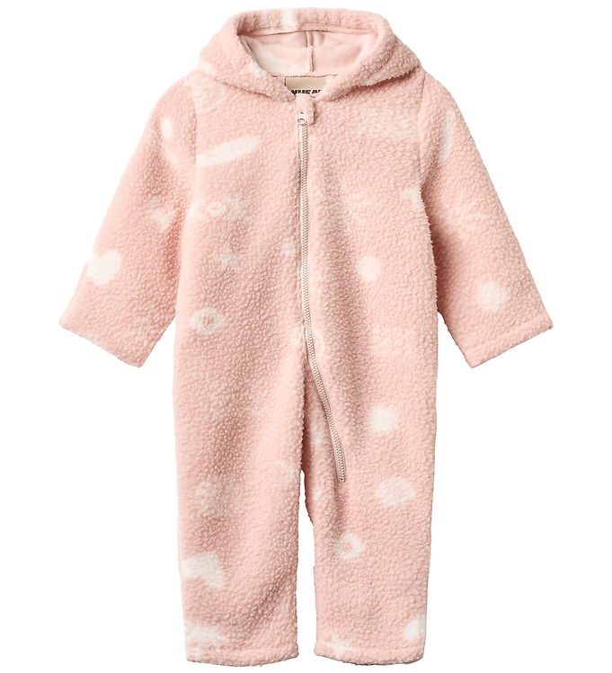 Wheat Fleecedragt - Teddy - Allo - Cameo Rose Jacquard