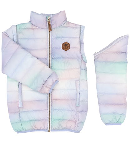 Mikk-Line Dynejakke/Vest - 2-i-1 - Multi