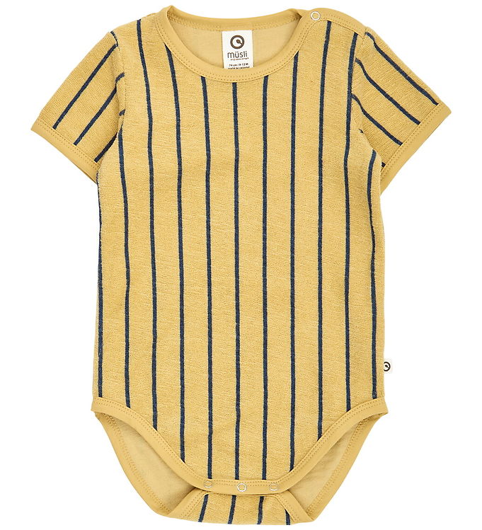 Müsli Body k/æ - Frotté - Hemp/Navy
