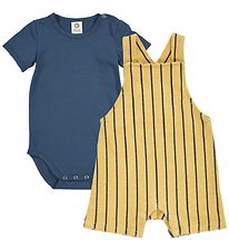 Müsli Sæt - Body/Smækbukser - Frotté - Hemp/Navy