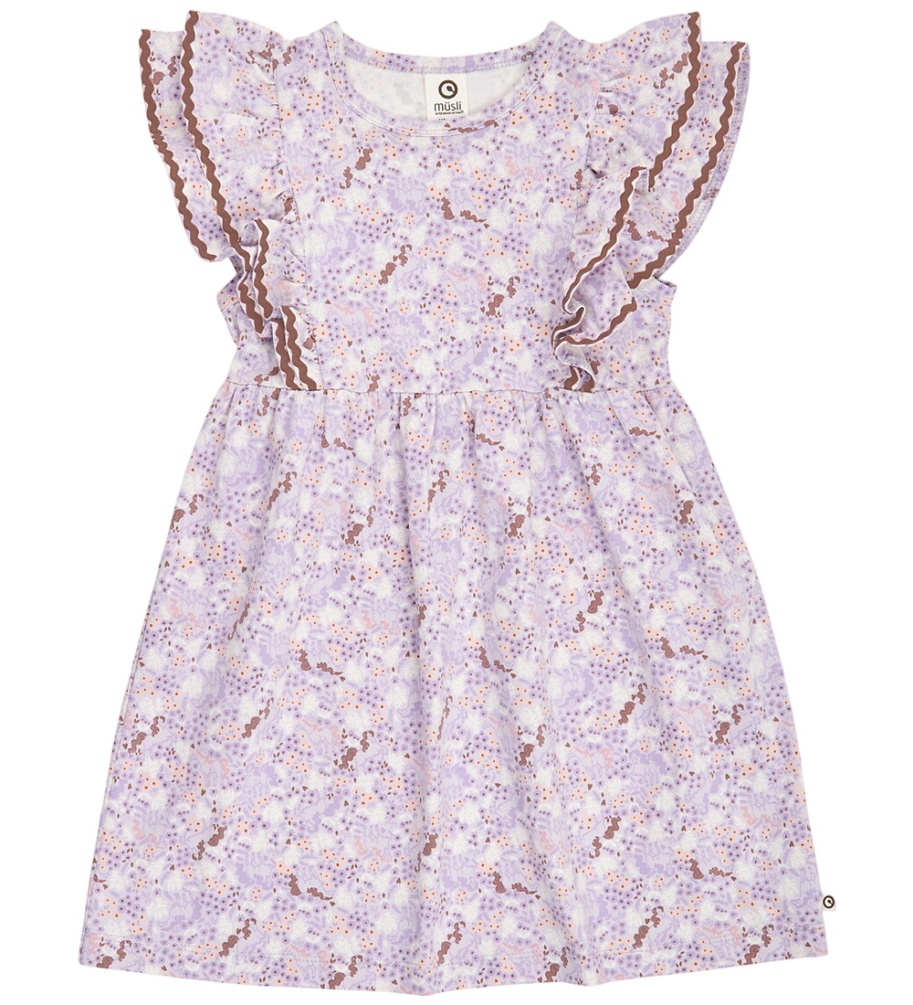 Müsli Jurk - Prairie Ruffle - Bloom/Tofu/Pecan - Müsli - 8 jaar (128) - Jurken