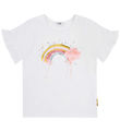 Hust and Claire T-shirt - Alma - Hvid m. Regnbue