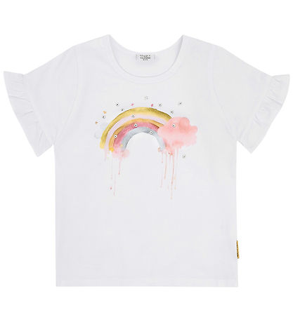 Hust and Claire T-shirt - Alma - Hvid m. Regnbue