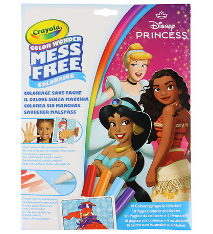 Crayola Malebog m. Tusser - Color Wonder Disney Princess