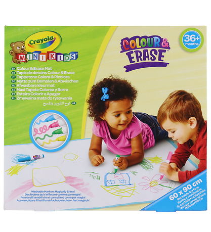 Crayola Kreasæt - Mini Kids Color & Erase Mat - 90x60 cm