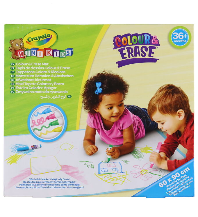 Crayola Mini Kids Color & Erase Mat 90X60Cm