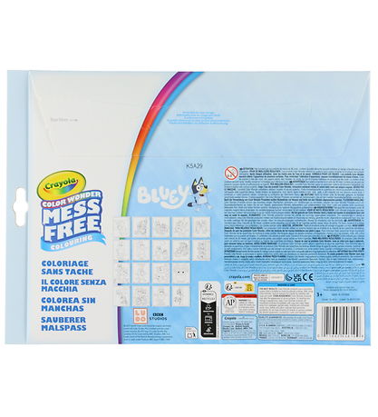 Crayola Malebog m. Tusser - Color Wonder Bluey