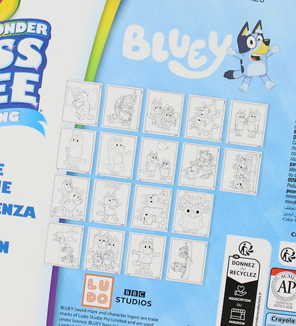 Crayola Malebog m. Tusser - Color Wonder Bluey