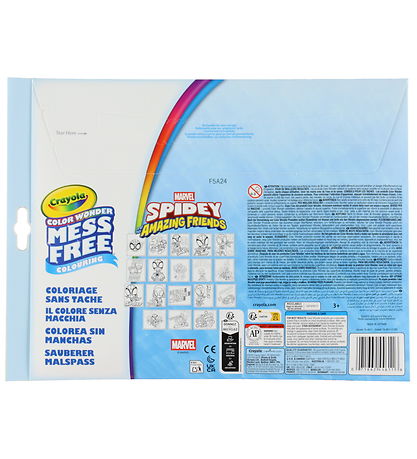 Crayola Malebog m. Tusser - Color Wonder Spidey Marvel