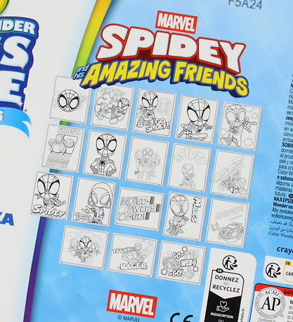 Crayola Malebog m. Tusser - Color Wonder Spidey Marvel