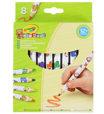 Crayola Farver - 8-pak - Mini Kids Jumbo Decorated Pencils