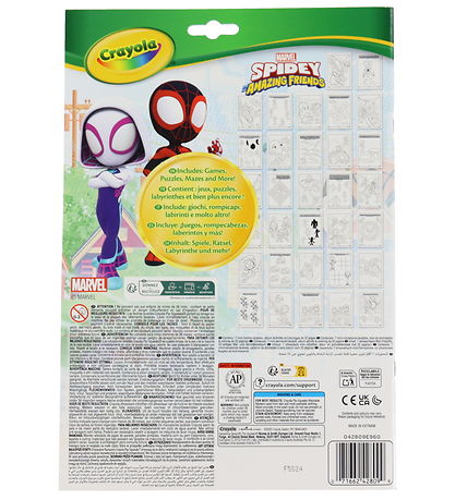 Crayola Malebog m. Tusser - Coloring & Activity Book - Spidey