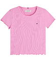 Tommy Hilfiger T-Shirt - Rib Top - Pink Daisy