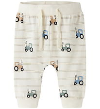 Name It Bukser - NbmVroels - Antique White/Tractors