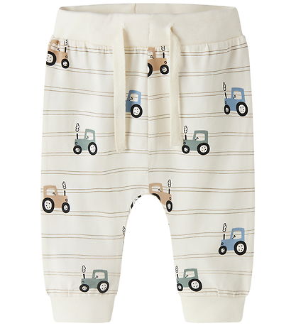 Name It Bukser - NbmVroels - Antique White/Tractors