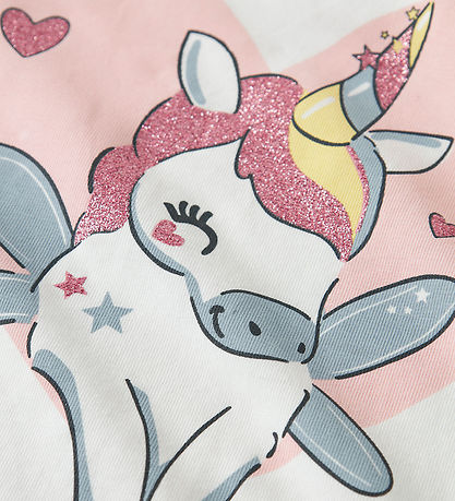 Name It Bluse - NmfVix - Bright White/Unicorn Heart