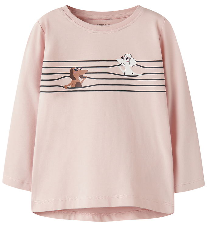 Name It Bluse - NmfVix - Lotus/Stripe Dogs