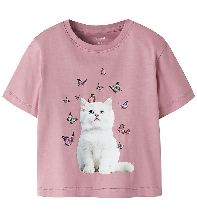 Name It T-shirt - NmfVotea - Lilas/Kitten Butterflies