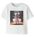 Name It T-shirt - NmfVotea - Bright White/Ballerina Mouse