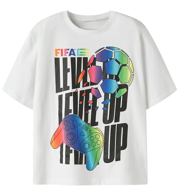 Name It T-shirt - NkmJump - Fifa - Bright White