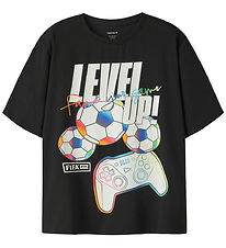 Name It T-shirt - NkmJump - Flfa - Black