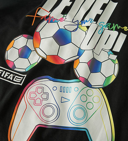 Name It T-shirt - NkmJump - Flfa - Black