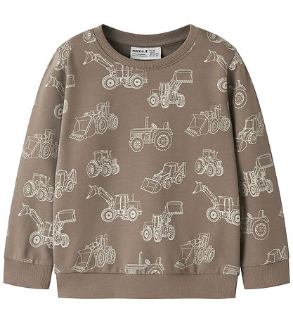 Name It Sweatshirt - NmmVaron - Noos - AOP - Fossil