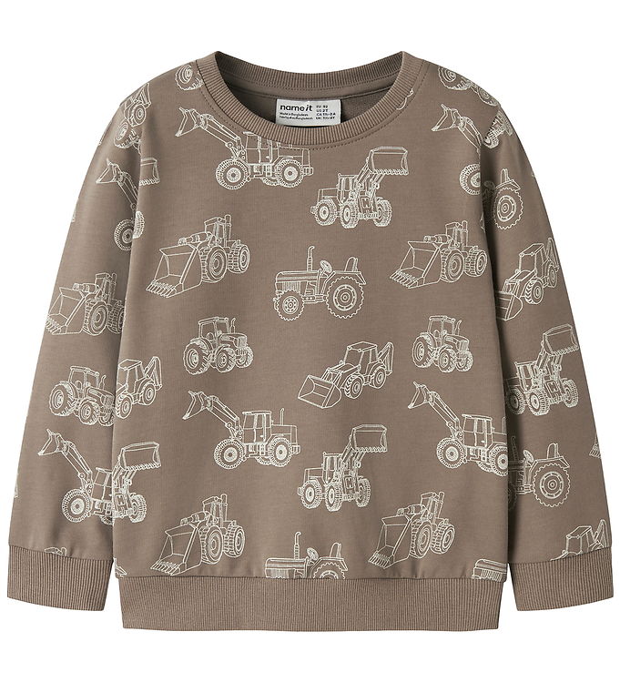 Name It Varon - Børne Sweatshirt - Brun - 98