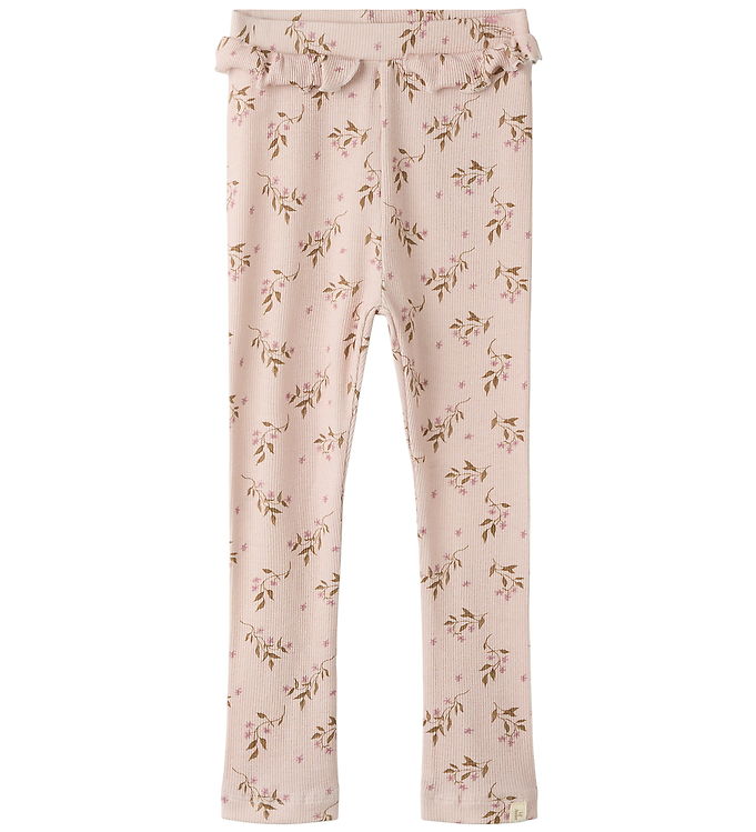 Lil Atelier Leggings - NmfGavo - Rib - Noos - Hushed Violet/Flow