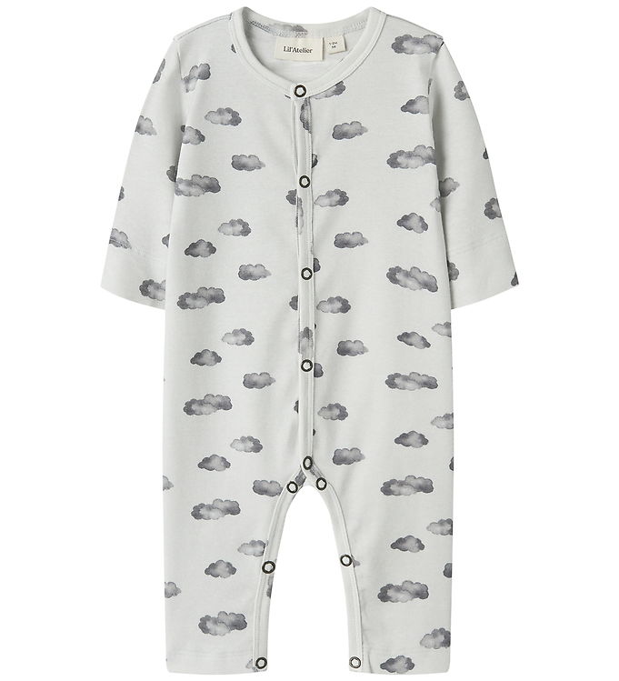 Lil Atelier Natdragt - NbmGio - Glacier Gray/Cloud