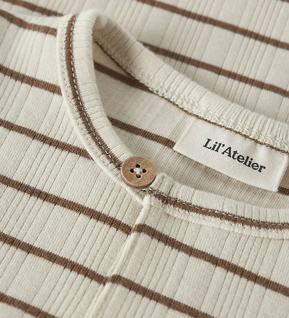 Lil Atelier Bluse - NmmKaby - Turtledove/Kangaroo