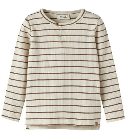 Lil Atelier Bluse - NmmKaby - Turtledove/Kangaroo