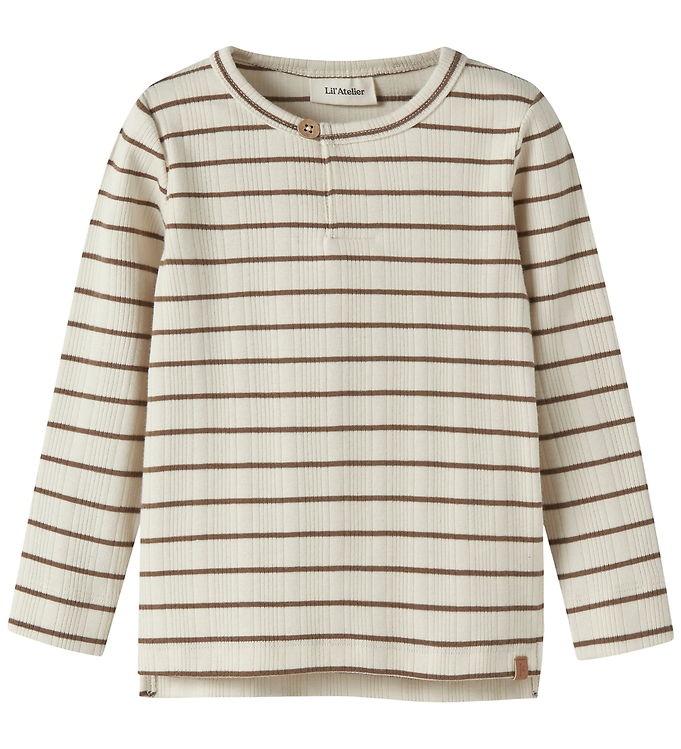 Lil Atelier Bluse - NmmKaby - Turtledove/Kangaroo