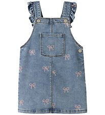 Name It Denimkjole - NmfFaith - AOP - Medium Blue Denim/Bow