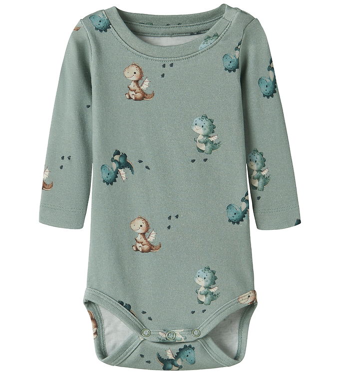Name It Karlos - Baby Body - Grøn - 50