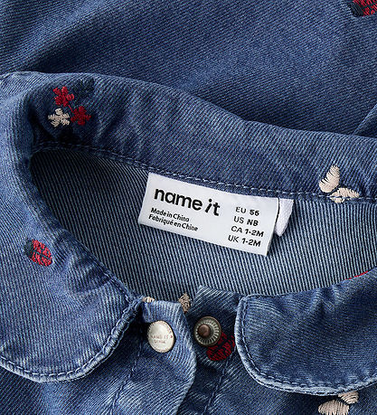 Name It Kjole - NbfAlva - Medium Blue Denim/Nature