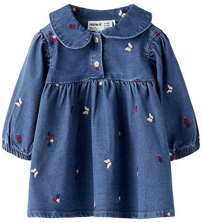 Name It Kjole - NbfAlva - Medium Blue Denim/Nature