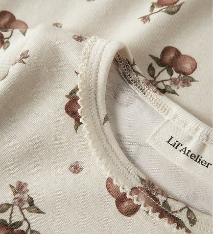 Lil Atelier Body l/æ - Slim - NmfGayo - Turtledove/Apples