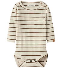 Lil Atelier Body l/æ - Slim - NbmKaby - Turtledove/Kangaroo