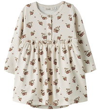 Lil Atelier Bodykjole l/æ - NbfGayo - Turtledove/Apple