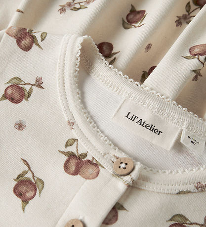 Lil Atelier Bodykjole l/æ - NbfGayo - Turtledove/Apple